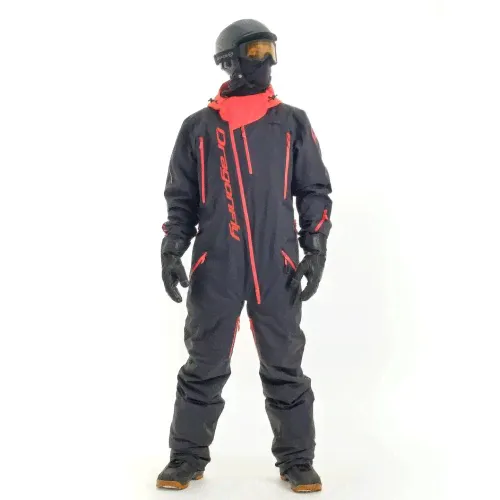 Комбинезон горнолыжный мужской DRAGONFLY Gravity Premium Black Red 2024-3